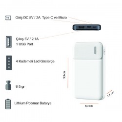 Powerbank 5.000 mAh 