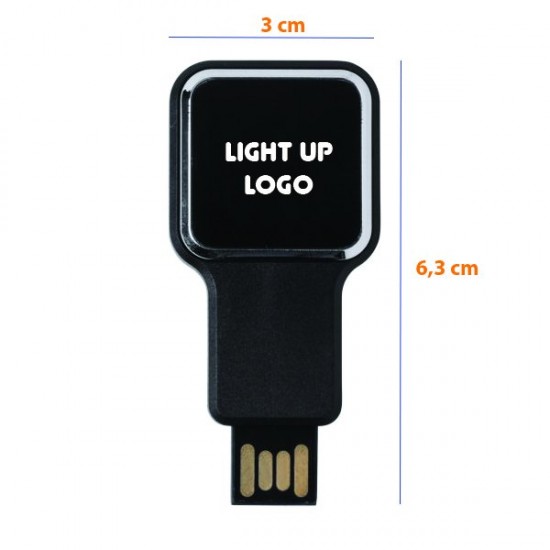 Ledi işıqlı plastik usb kart KOD40