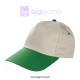 Şapka bej parça polyester 5 panel KOD175