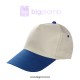 Şapka bej parça polyester 5 panel KOD175